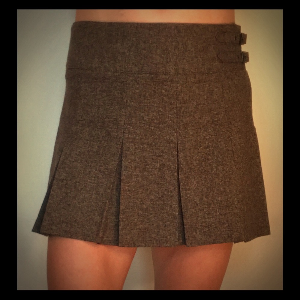 United Colors of Benetton brown pleat skirt